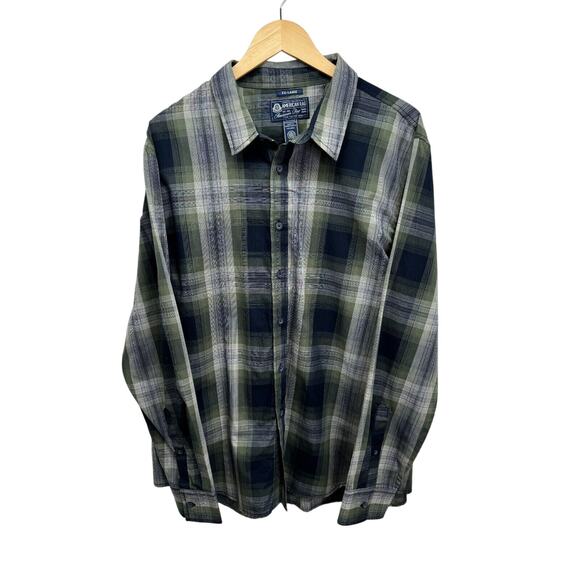 American Rag Mens XXL Plaid Button-Up Shirt Long Sleeve‎ Collared Casual - Picture 1 of 3